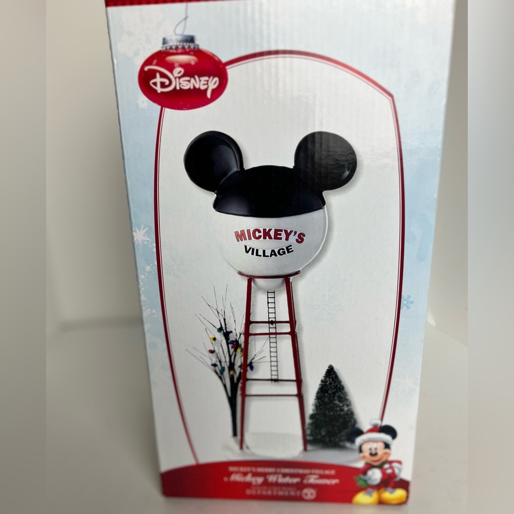 Department 56 Disney Village Mickey Water Tower Accessory Figurine, 11.875”